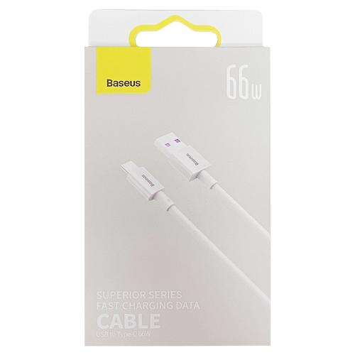 BASEUS SUPERIOR SERIES Type-C 66W 6A 2M BIANCO - immagine 3