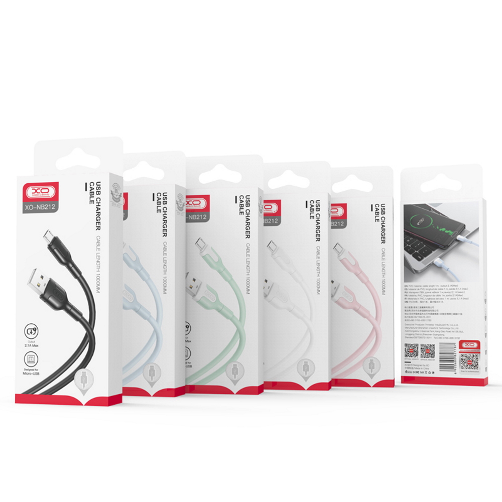 XO NB212 USB - USB-C 1,0 m 2,1A white 10,50 W