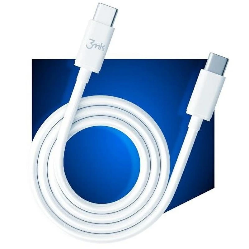 3MK Hyper PD/QC3.0 USB-C - 100W - 5A - 2m - White - immagine 4